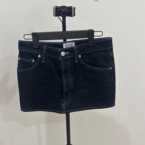 Dark Blue Denim Mini Skirt